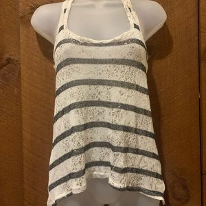 decorative striped tank top